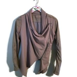 BlankNYC Faux Suede Jacket Blazer Brown XS